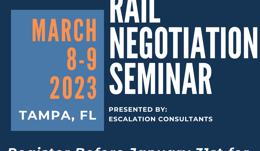 2023 Rail Negotiation Seminar